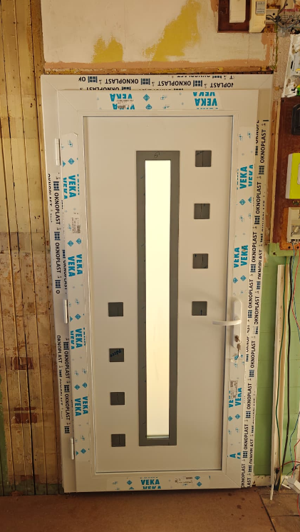 Fourniture et pose porte d’entrée PVC Oknoplast 70 Koncept au Havre