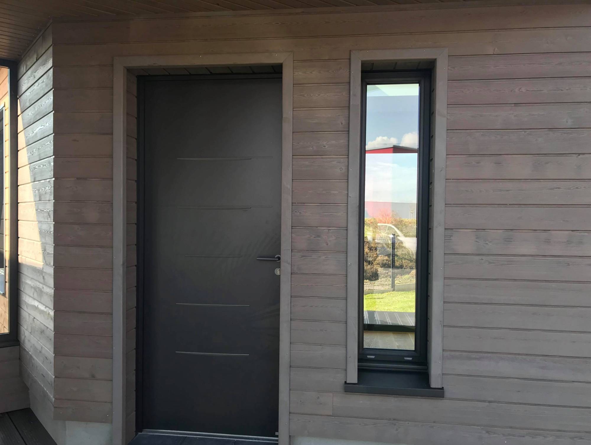 porte d'entée en alu